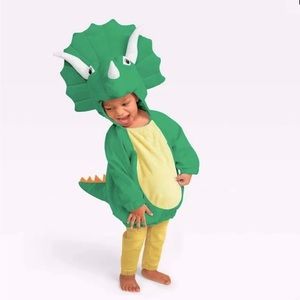 Plush Triceratops Dinosaur Baby Pullover Halloween Costume 0-6 Months